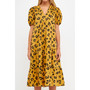 Women's Animal Print Midi Dress