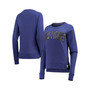 Women's Purple LSU Tigers Dallas Animal Print Raglan Pullover Sweatshirt