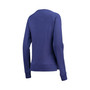 Women's Purple LSU Tigers Dallas Animal Print Raglan Pullover Sweatshirt