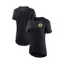 Women's Branded Black Boston Bruins Authentic Pro Rink Raglan Tech T-shirt