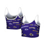 Women's Purple Baltimore Ravens Breakthrough Allover Knit Lounge Bralette
