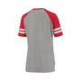 Women's Heathered Gray, Red Washington Capitals Goal Line Raglan T-shirt