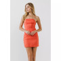 Women's Cross Back Strappy Mini Dress