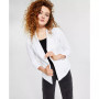 Women's Ruched 3/4-Sleeve Knit Blazer, Created for Macy's