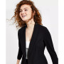 Women's Ruched 3/4-Sleeve Knit Blazer, Created for Macy's