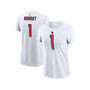Women's Kyler Murray White Arizona Cardinals Player Name Number T-shirt