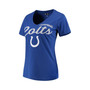 Women's Royal Indianapolis Colts Post Season V-Neck T-shirt