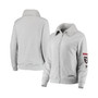Women's Gray Atlanta Falcons Fleece Full-Zip Sweatshirt