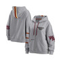 Women's Gray Washington Football Team Full-Zip Hoodie