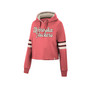 Women's Scarlet Nebraska Huskers Retro Cropped Pullover Hoodie