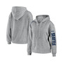 Women's Heathered Gray Seattle Seahawks Full-Zip Hoodie