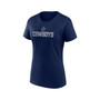 Women's Branded Navy Dallas Cowboys Fundamental Base T-shirt