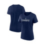 Women's Branded Navy Dallas Cowboys Fundamental Base T-shirt