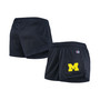 Women's Navy Michigan Wolverines Mesh Shorts
