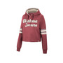 Women's Crimson Oklahoma Sooners Retro Cropped Pullover Hoodie