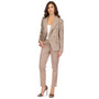 Women's Geo-Print Peak-Lapel Blazer
