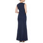 Women's Embellished Ruffled Sleeveless Column Gown