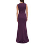 Women's Embellished Ruffled Sleeveless Column Gown