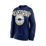 Women's Branded Heathered Navy Cal Bears Jump Distribution Pullover Sweatshirt