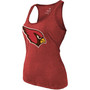 Women's Heathered Cardinal Arizona Cardinals Name Number Tri-Blend Tank Top