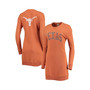 Women's Texas Orange Texas Longhorns 2-Hit Sweatshirt Dress