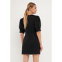 Women's Puff Sleeve Tweed Mini Dress