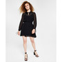 Women's Keyhole Overlay Mini Dress, Created for Macy's
