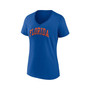 Women's Branded Royal Florida Gators Basic Arch V-Neck T-shirt