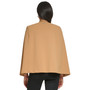 Women's Collarless Open-Front Cape Jacket