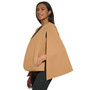 Women's Collarless Open-Front Cape Jacket