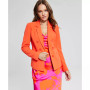 Women's Textured Crepe Faux-Double-Breasted Blazer, Created for Macy's