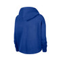 Women's Blue Dallas Mavericks 2021/22 City Edition Essential Logo Cropped Pullover Hoodie