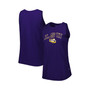 Women's Purple LSU Tigers Arch Logo Tank Top