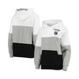 Women's Gray, White Brooklyn Nets Assist Colorblock Pullover Hoodie