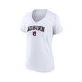 Women's Branded White Auburn Tigers Evergreen Campus V-Neck T-shirt