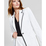 Women's Belted Notched Lapels Jacket