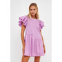 Women's Layered Ruffles Mini Dress