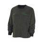 Women's Black Oregon Ducks Yoga Script Pullover Sweatshirt