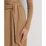 Women's Tie-Front Turtleneck Sweater Dress