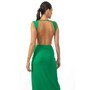 Bonnie Women's Backless Dress In Green