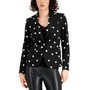 Women's Dot-Print One-Button Jacket