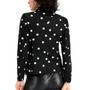 Women's Dot-Print One-Button Jacket