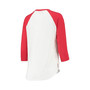 Women's White and Red Cincinnati Bearcats Baseball Raglan 3/4 Sleeve T-shirt