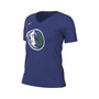 Women's Blue Dallas Mavericks 2022/23 City Edition Essential V-Neck T-shirt