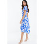 Women's Floral Printed Wrap Summer Dress