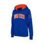Women's Stadium Athletic Royal Boise State Broncos Arched Name Full-Zip Hoodie