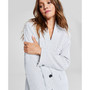 Women's Seersucker Single-Button Notched-Lapel Blazer, Created for Macy's