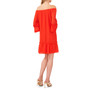 Women's Elbow Sleeve Off-the-Shoulder Flounce Dress
