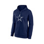 Women's Branded Dak Prescott Navy Dallas Cowboys Player Icon Name and Number V-Neck Pullover Hoodie