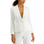 Crepe One-Button Blazer